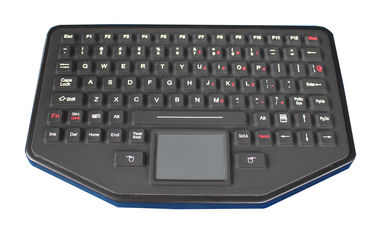 IP68 military silicone rubber movable desktop keyboard with flat buttom