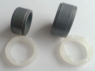 Black PTFE Piston Rings For Pipe Coupling Fittings / PTFE Bushing