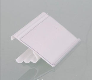transparent PVC extruded display data strip for supermarket display shelf