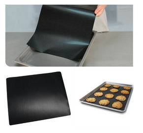Black PTFE Teflon Non-Stick Cooking Liner For Oven Liner , 260 °C