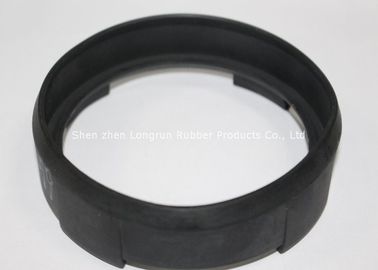 Black Customized Round Rubber Gaskets With Snap Joint for Electronic Industry