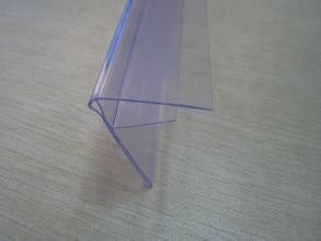 PVC data strip for display shelf