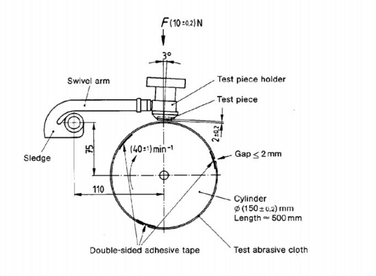 Synthetic Leather Rubber Testing Equipment of DIN Abrasive Tester , Abrasion Resistance