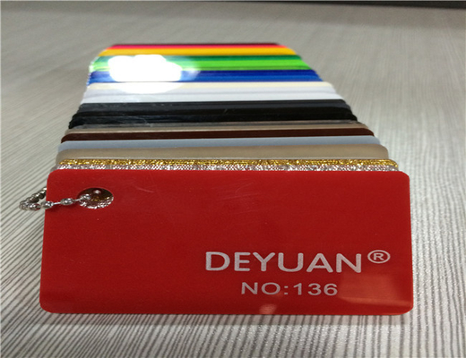 Custom Red Extruded PMMA Acrylic Sheet Thickness 2mm , High Impact