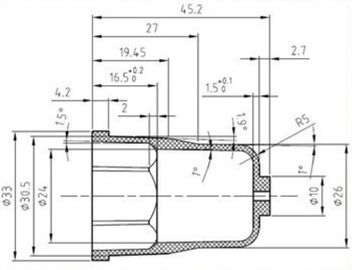 EPDM NBR Viton Auto Custom Rubber Parts , Customized Molded Rubber Components