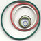 PTFE NBR Green O Rings Rubber Oil Seals for Mechanical Sealing , Pressure Vessel
